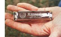 The Hohner Marine Band harmonica.